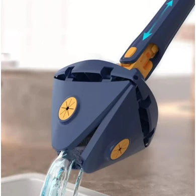 Mop Esfregão Triangular Giratório 360° Ajustável com 2 Refis