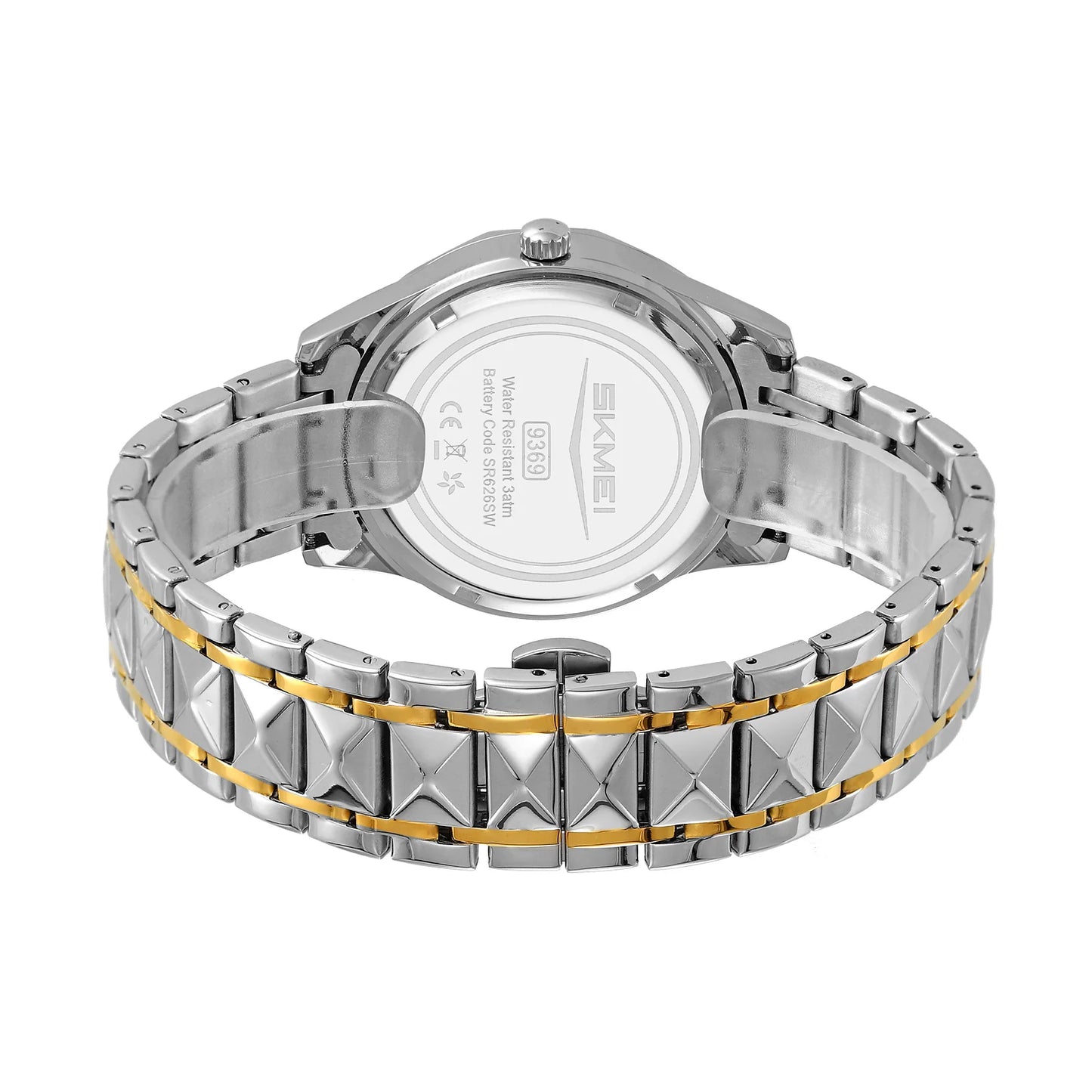 Relógio SKMEI Luxury Premium – Gold & Green