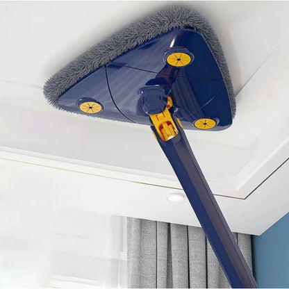 Mop Esfregão Triangular Giratório 360° Ajustável com 2 Refis