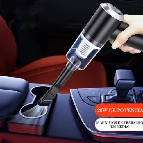 Mini Aspirador Portátil Automotivo 3 em 1 Pro de Alta Potência