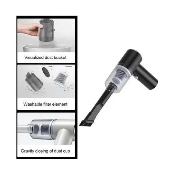 Mini Aspirador Portátil Automotivo 3 em 1 Pro de Alta Potência