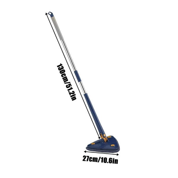 Mop Esfregão Triangular Giratório 360° Ajustável com 2 Refis