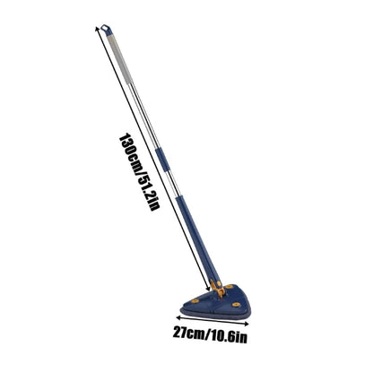 Mop Esfregão Triangular Giratório 360° Ajustável com 2 Refis