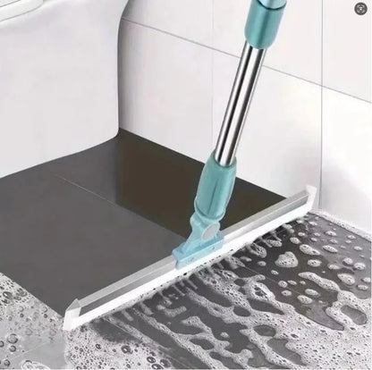 Rodo Vassoura Mágica De Silicone Raspador 2 Em 1 Seco E Úmido
