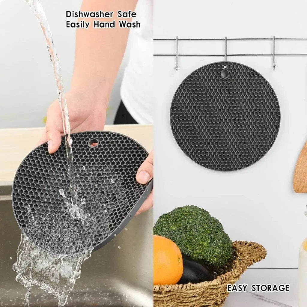4 Kit Silicone Cookware Coaster Slip Resistant Protector Coaster For Cutlery
