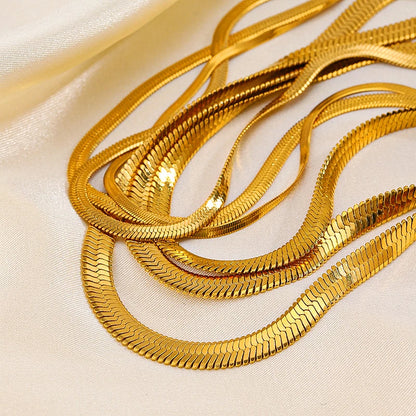 Colar Gargantilha Unissex Fita Cobra em Aço Inoxidável